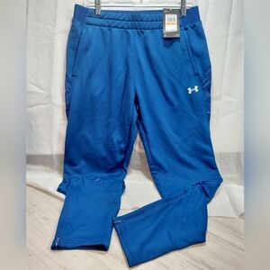 NWT Under Armour Command Warm Up Pants Blue Athletic Joggers SIZE WOMENS SMALL